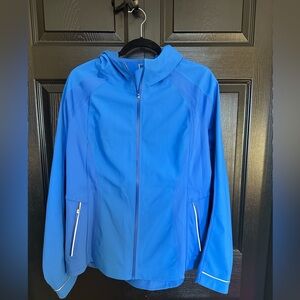 Lululemon Cross Chill Jacket Hooded Fleece Lined Blue Size 12